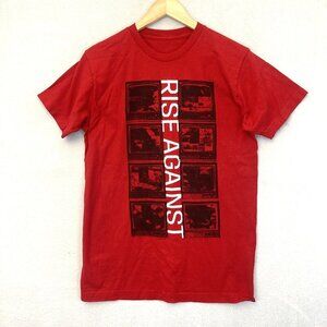 Rise Against Shirt Mens Medium Red Nowhere Generation II Tour Band Tee Punk Rock